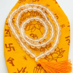 CLEAR QUARTZ  CRYSTAL MALA