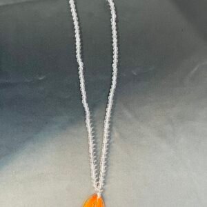 CLEAR QUARTZ  CRYSTAL MALA FOR  BP CONTROL,ANGER CONTROL
